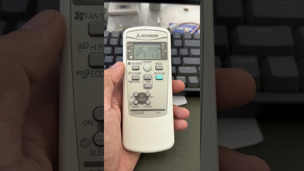 Hướng dẫn sử dụng remote máy lạnh Mitsubishi Heavy 2026