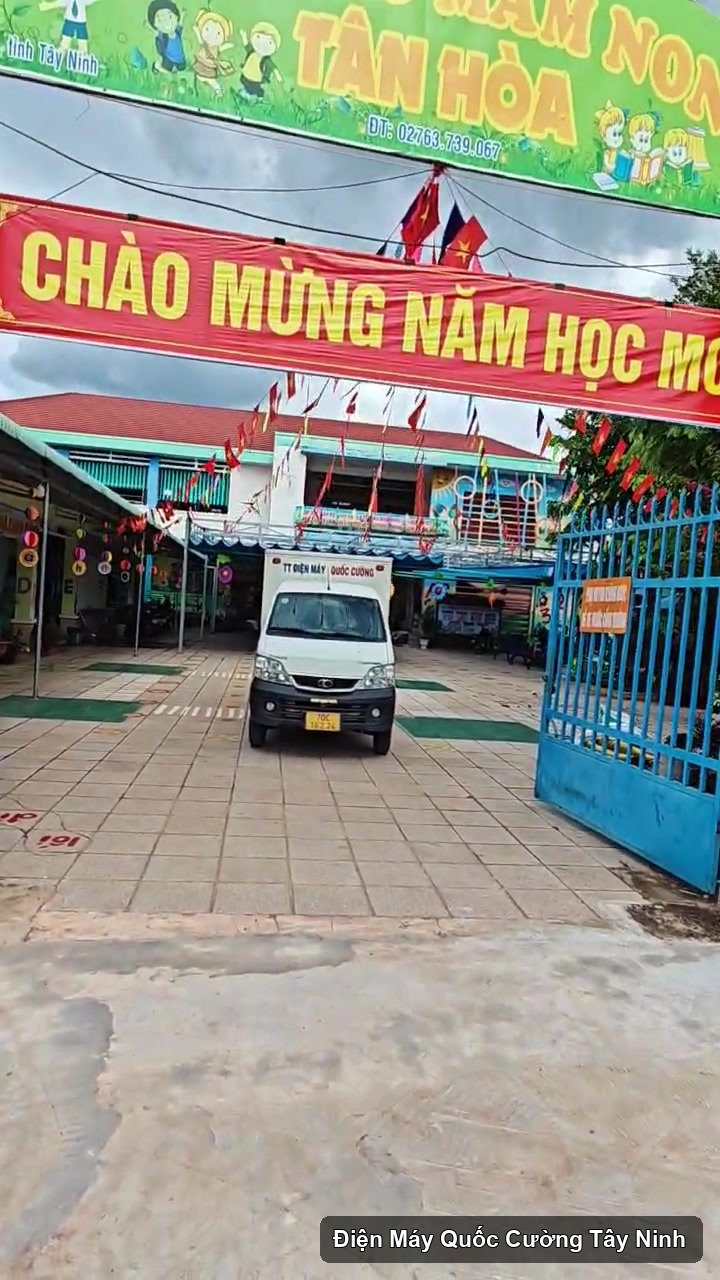 Công trình giao và lắp đặt tivi, máy giặt tại Trường Mẫu giáo Tân Hòa, Tây Ninh