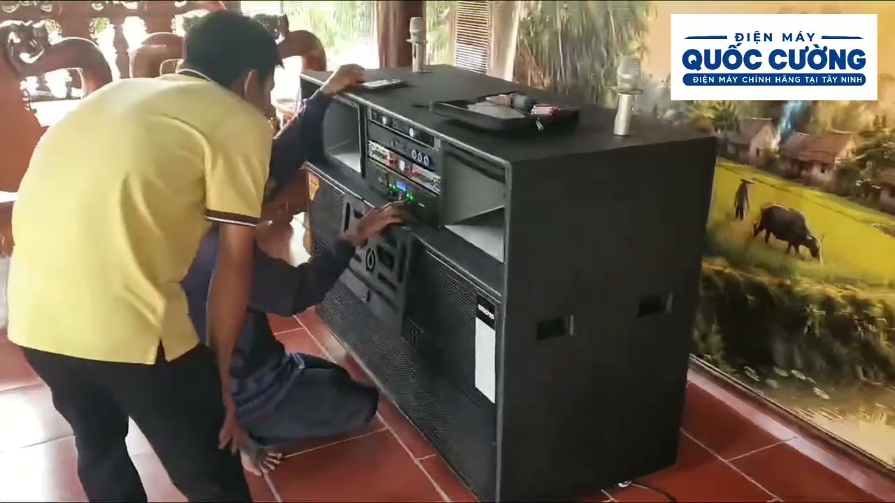 Bàn giao loa karaoke di động tại Dương Minh Châu, Tây Ninh