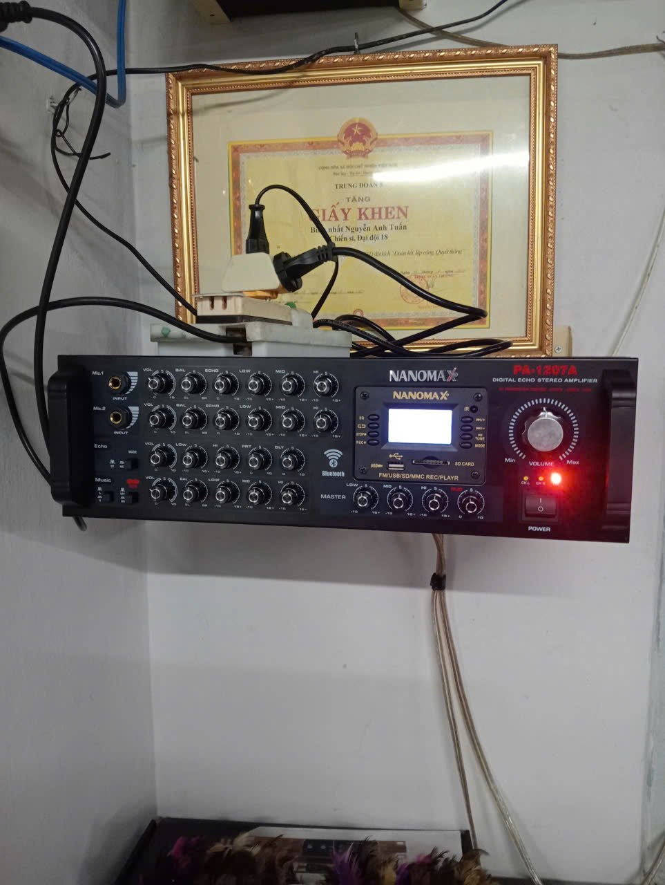 Ampli Karaoke Nanomax PA-1207A