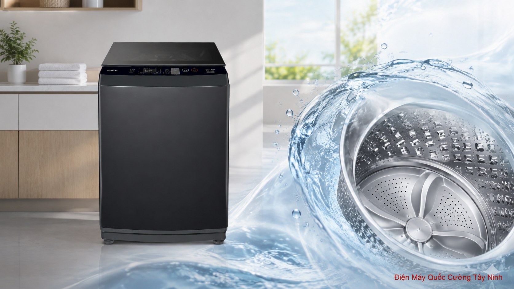 Máy giặt Toshiba Inverter 9 kg AW-DK1000FV(KK) với GreatWaves và I-Clean