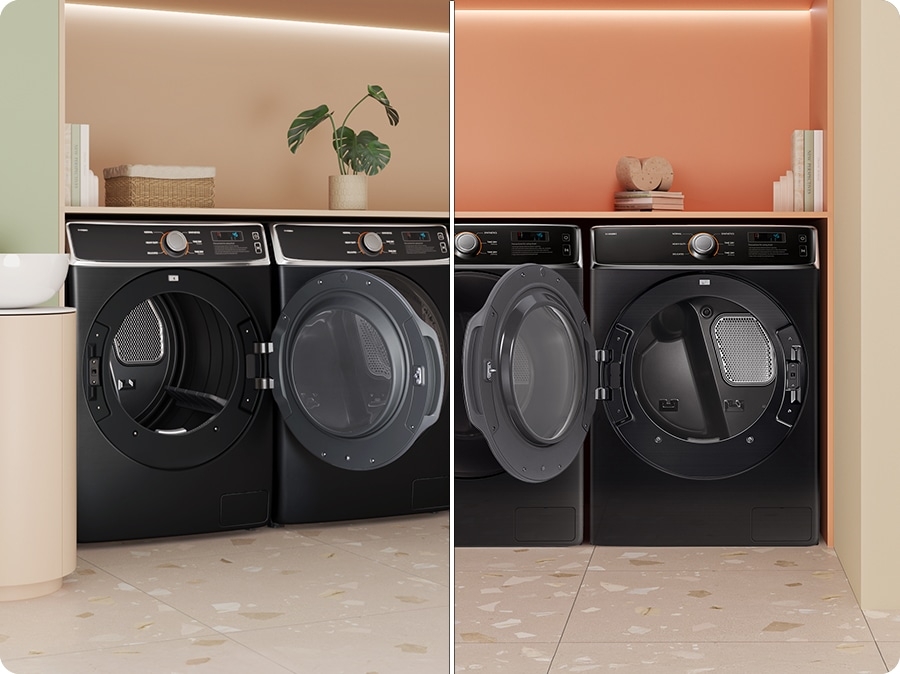 Cửa máy sấy DV14 hỗ trợ đổi hướng mở