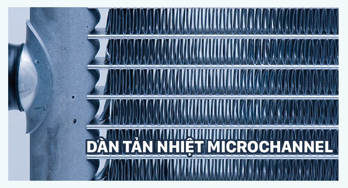 Daikin FTKZ71VVMV – Cấu trúc dàn tản nhiệt Microchannel trên dòng FTKZ71.