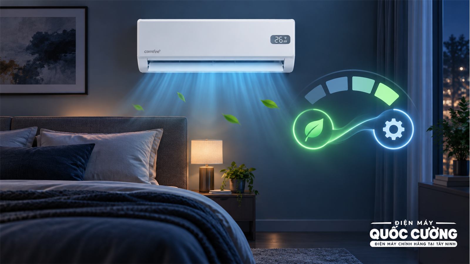 Chế độ Eco+ và GEAR+ của Comfee CFS-13VGXF
