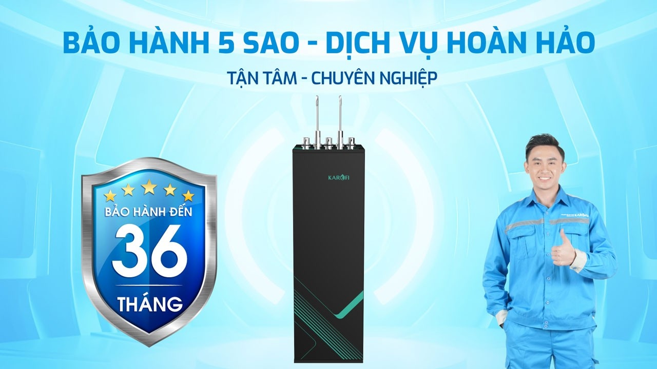 Hình giới thiệu dịch vụ Karofi; quyền lợi 36 tháng phần điện áp dụng theo điều kiện kích hoạt và chính sách hãng