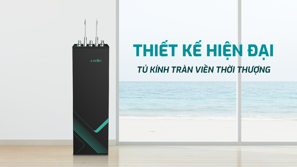 Thiết kế tủ kính tràn viền của Karofi KAD-M68