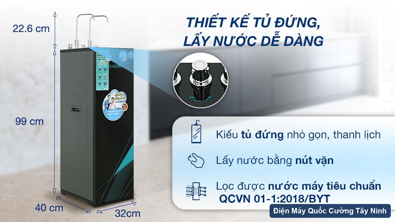 Thiết kế máy lọc nước Karofi KAD-X58 11 lõi