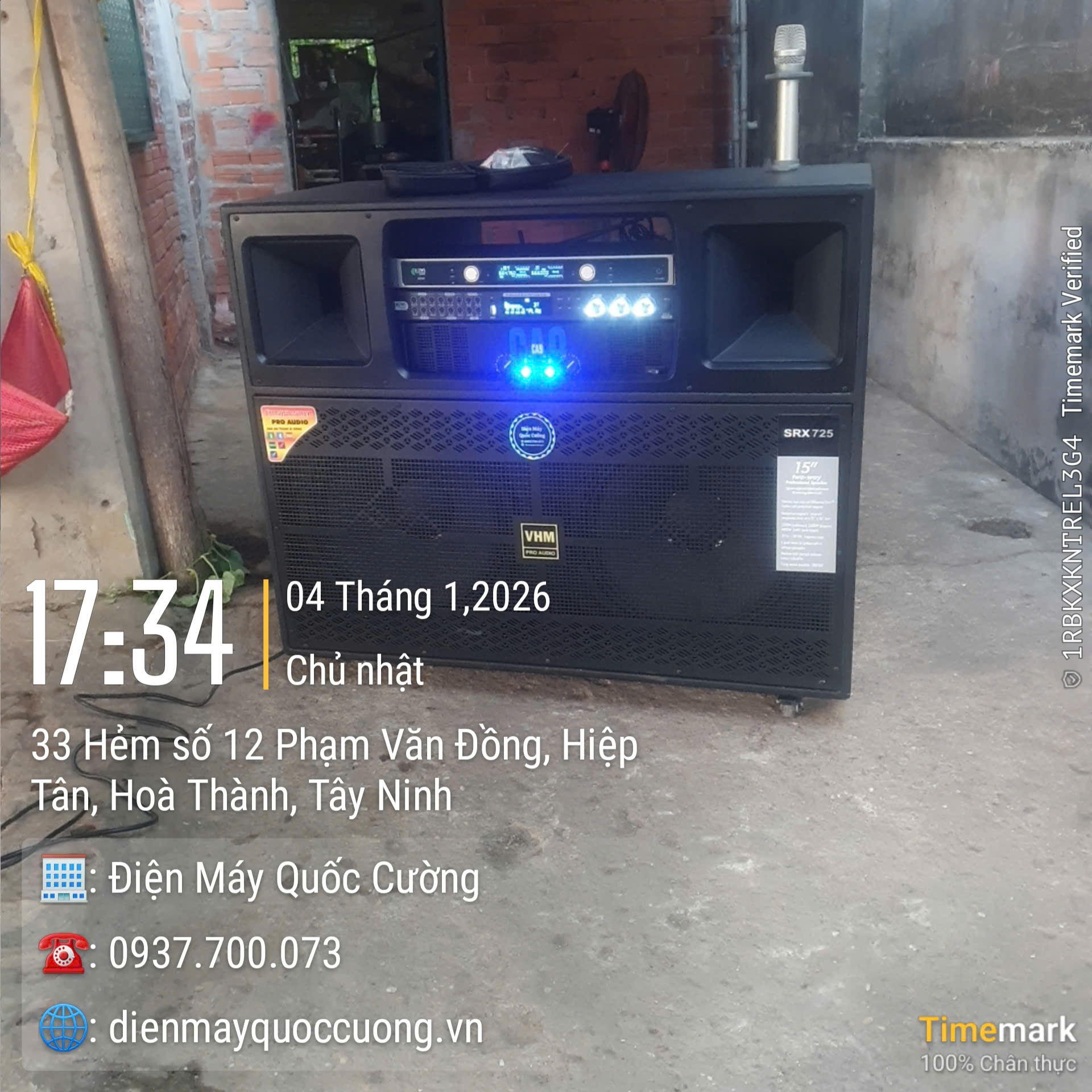 Loa Karaoke Kéo Điện Bass Đôi 40cm