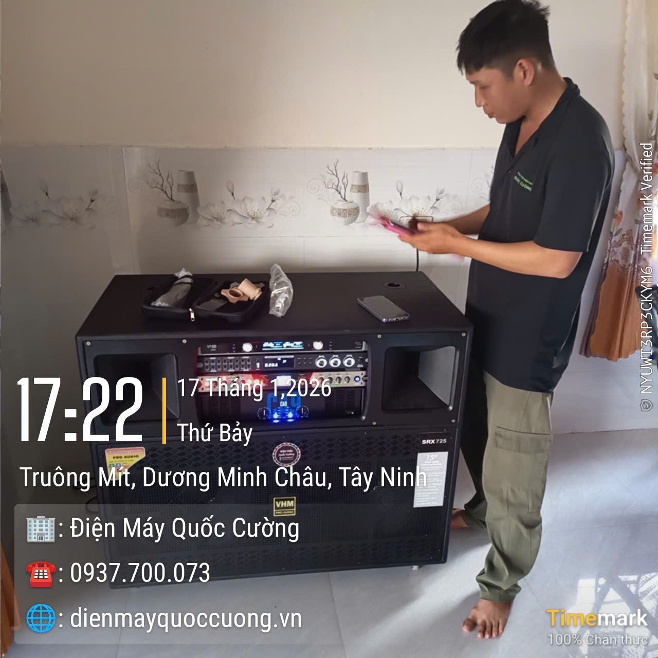 Loa Karaoke Kéo Điện Bass Đôi 40cm MAIN CA9