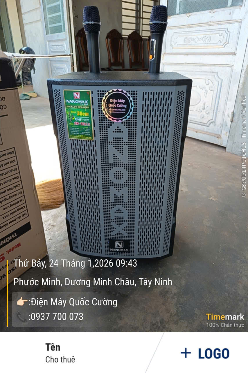 Loa karaoke Kéo Nanomax SK-12X5 Bass 30cm 400w