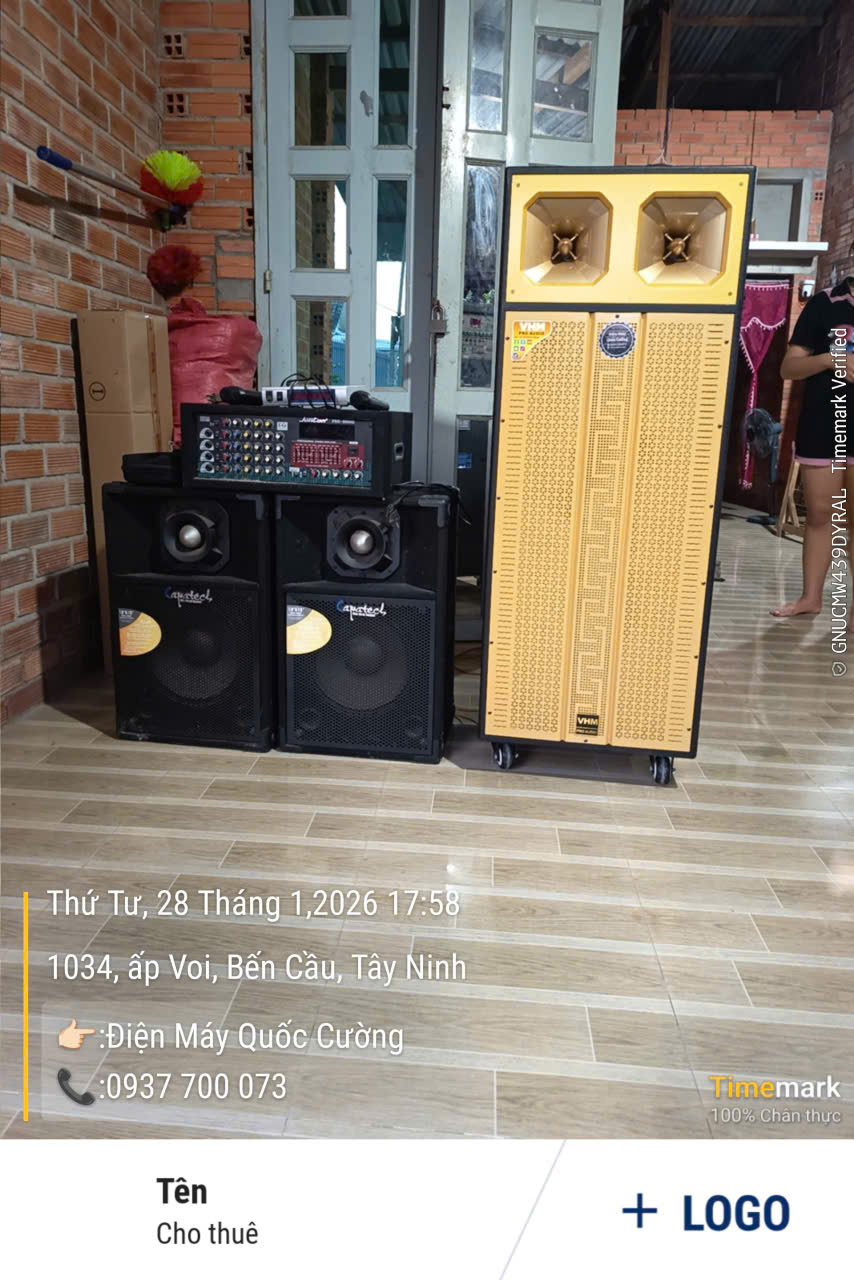 Loa karaoke kéo VHM GD215-04 Bass đôi 40cm