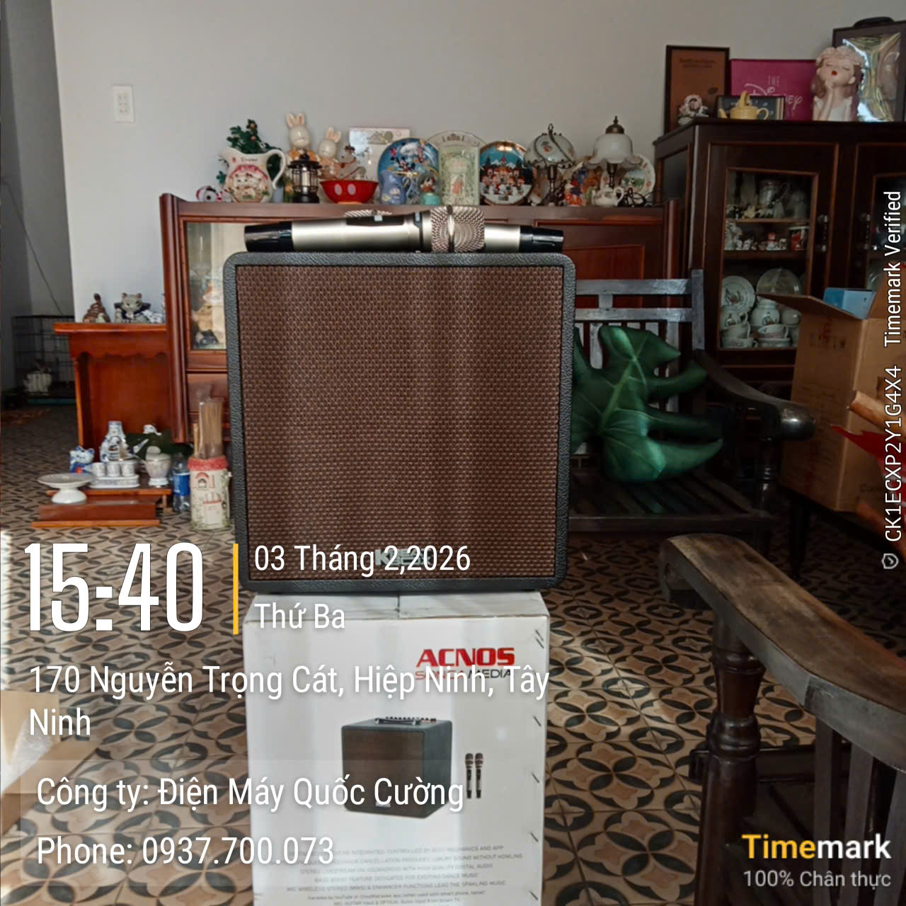 Loa karaoke xách tay SONCAMEDIA QUAD 64 Ver2 / Bass 16cm x2 / 180W