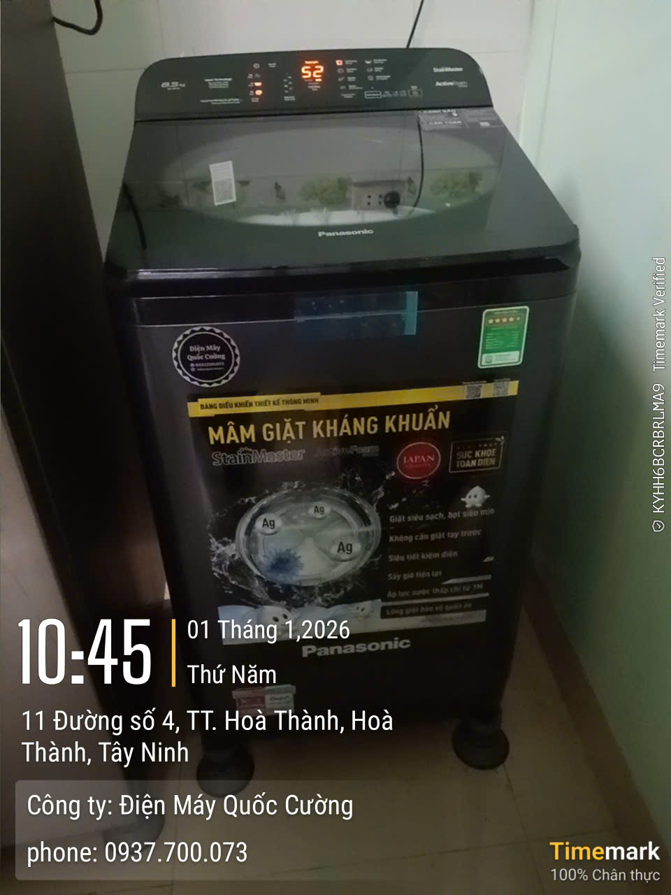 Máy giặt Panasonic 8.5 Kg NA-F85A9BRV