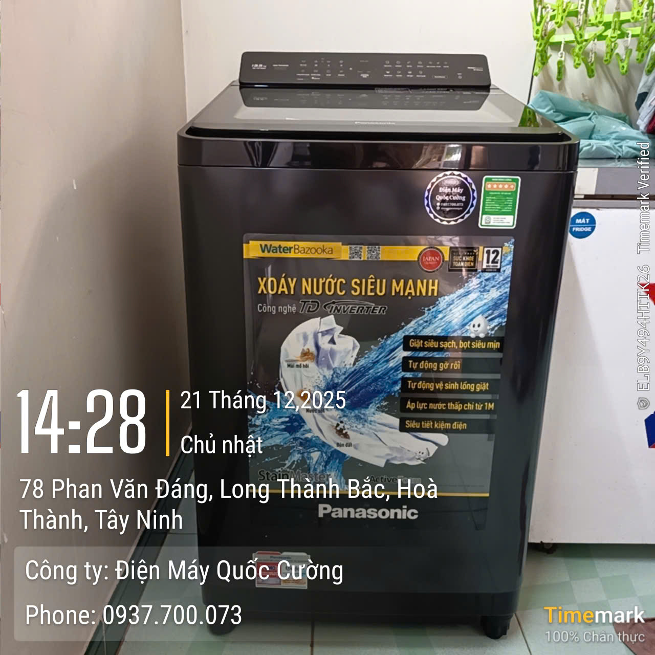 Máy Giặt Panasonic Inverter 13.5 Kg NA-FD135X3BV