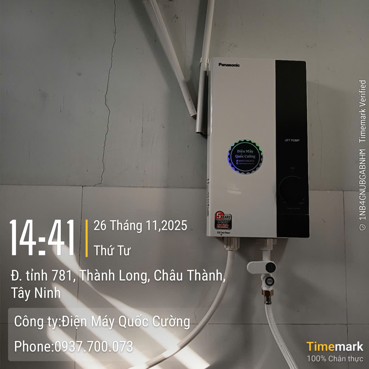 Máy nước nóng trực tiếp Panasonic 4500W DH-4UP1VW