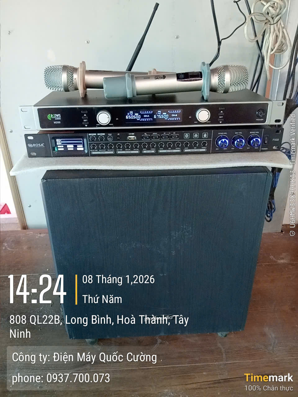 Micro không dây hát karaoke KIWI M200
