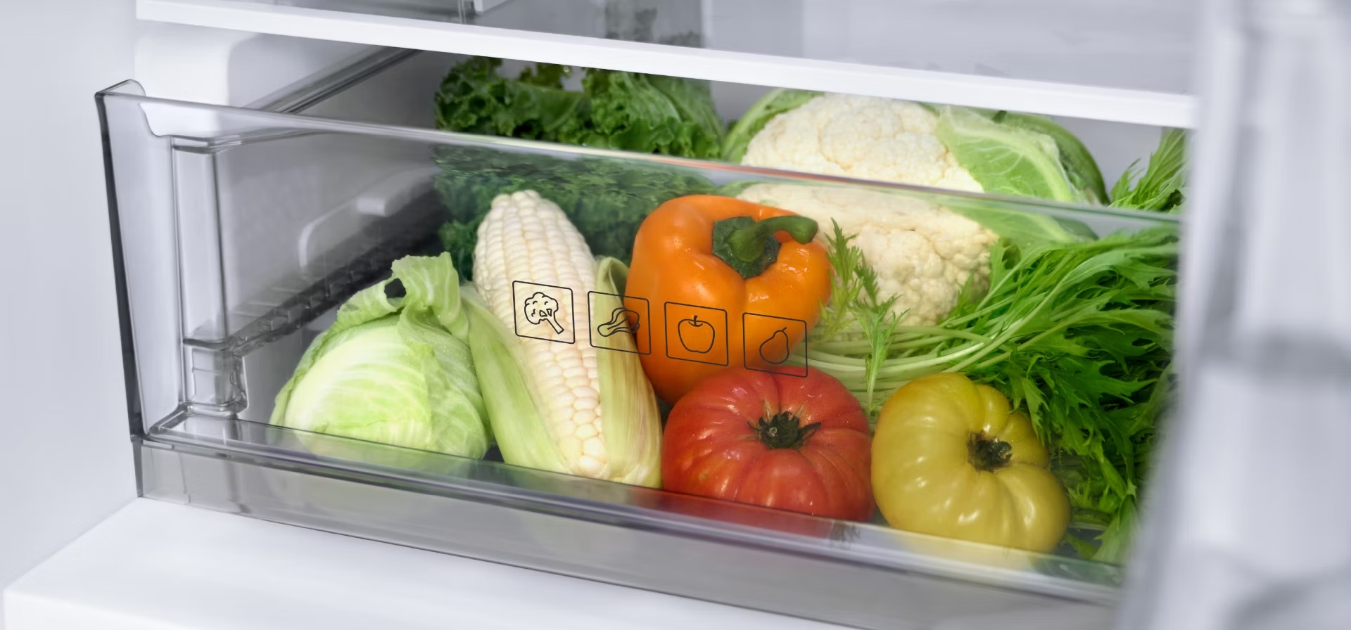 Ngăn rau quả riêng trên Panasonic NR-BV372HGKV