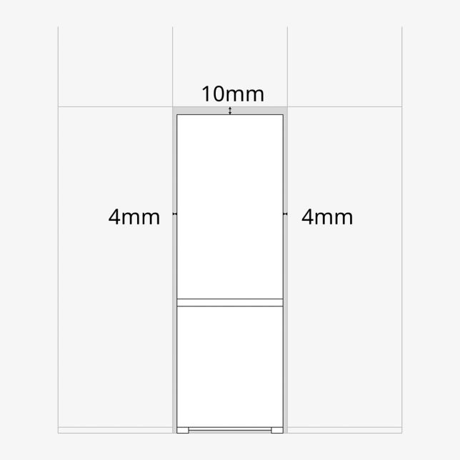 Khoảng hở lắp đặt trên Panasonic NR-BV372HWWV