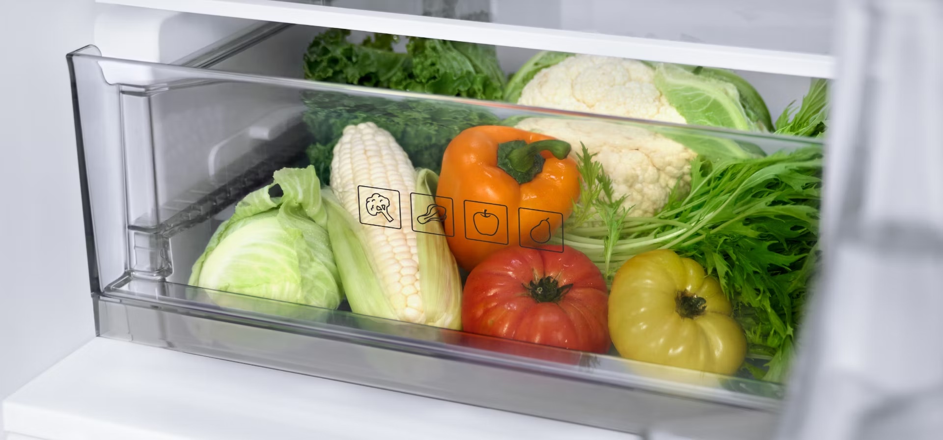 Ngăn rau quả riêng trên Panasonic NR-BV412HGKV