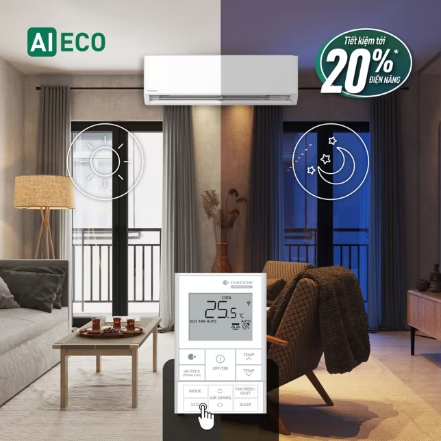 Cân bằng thông minh giữa tiết kiệm năng lượng và sự thoải mái – Panasonic U9BKH-8