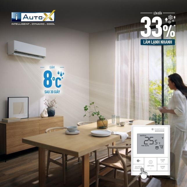 Làm mát nhanh hơn lên đến 33% với iAUTO-X – Panasonic XU18BKH-8