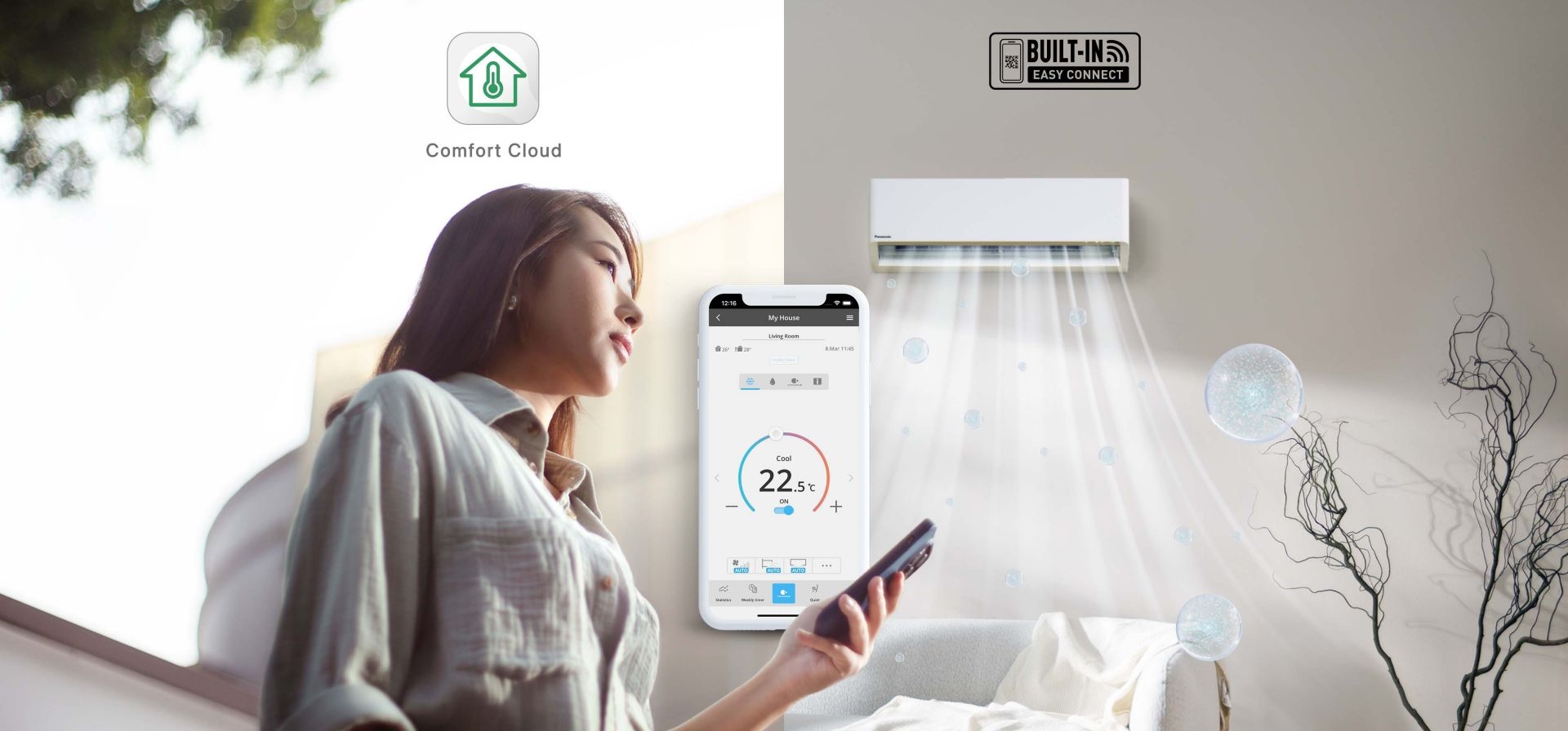 Kết nối và điều khiển điều hòa không khí mọi lúc mọi nơi – Panasonic XU9BKH-8