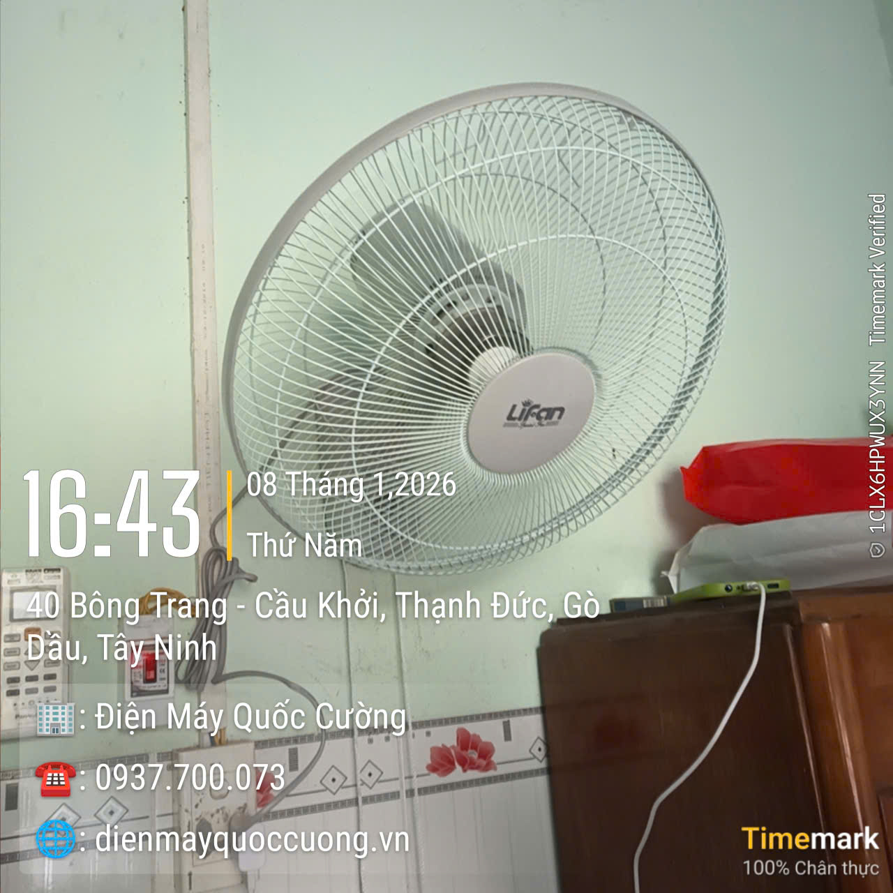 Quạt treo Lifan 162H