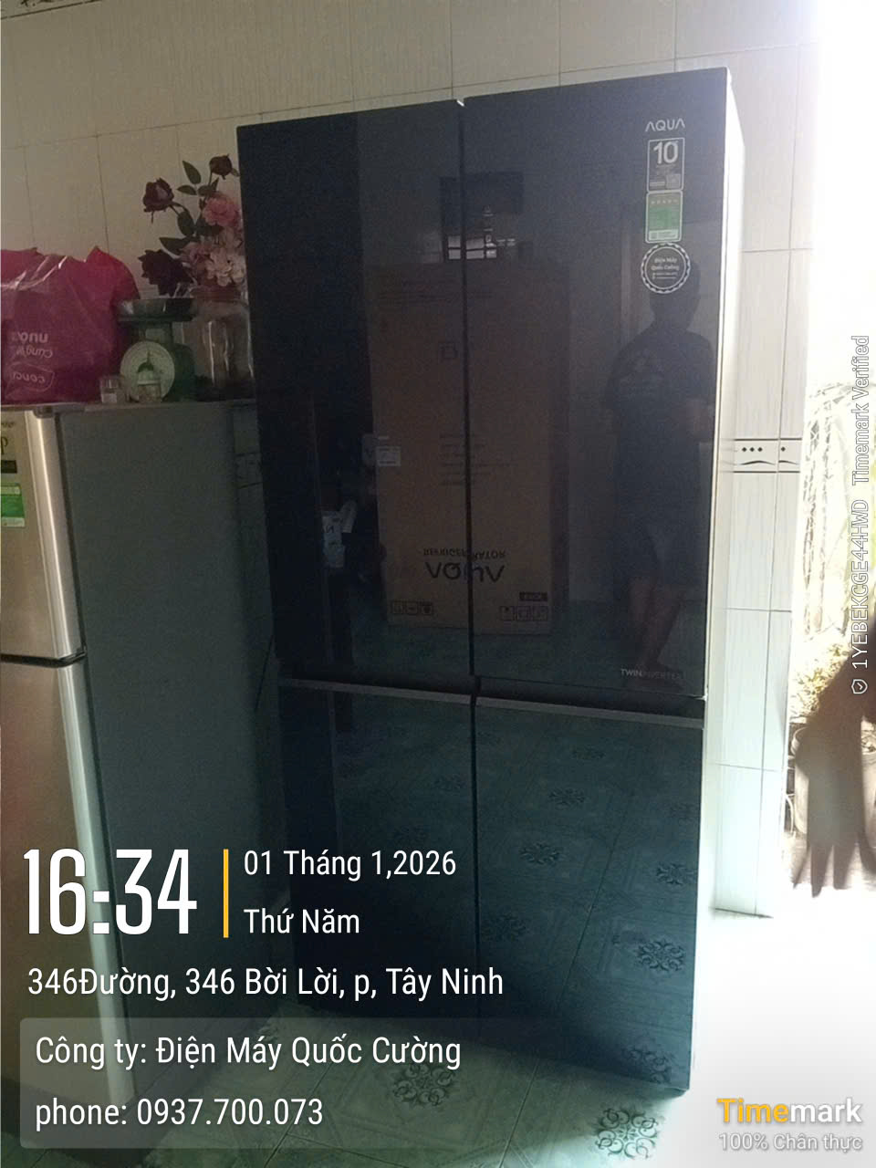 Tủ Lạnh Aqua Inverter 469 Lít AQR-M536XA(GB)