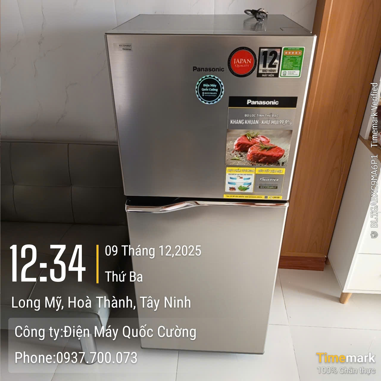 Tủ lạnh Panasonic Inverter 170 lít NR-BA190PPVN