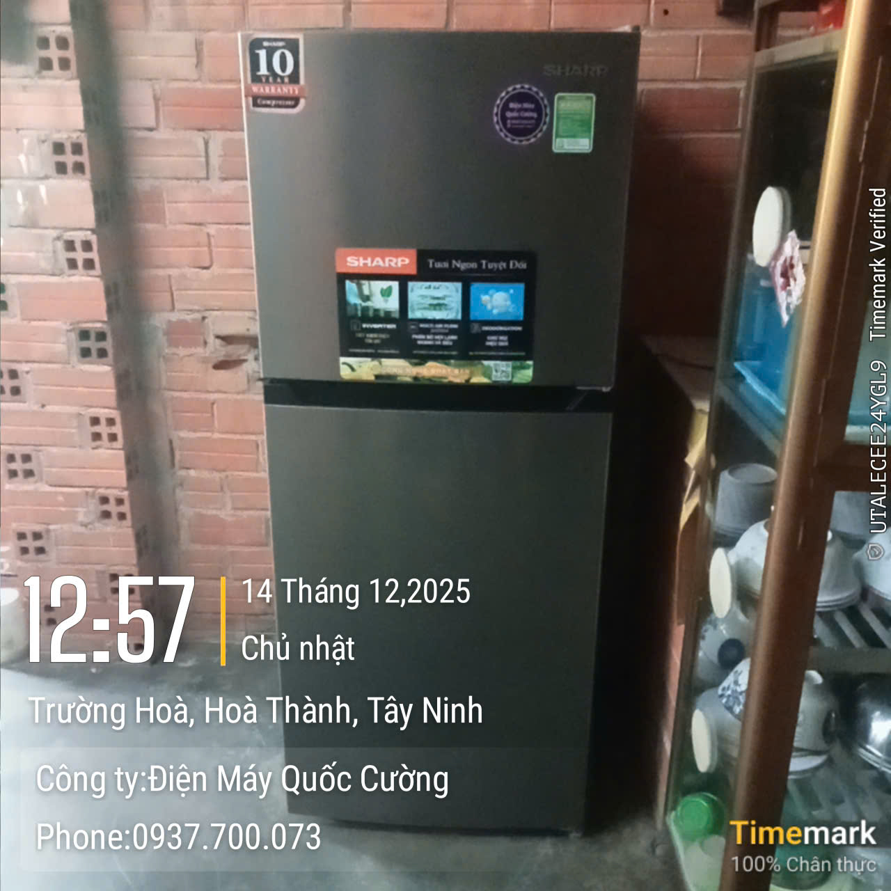 Tủ lạnh Sharp Inverter 181 lít SJ-X198V-SL