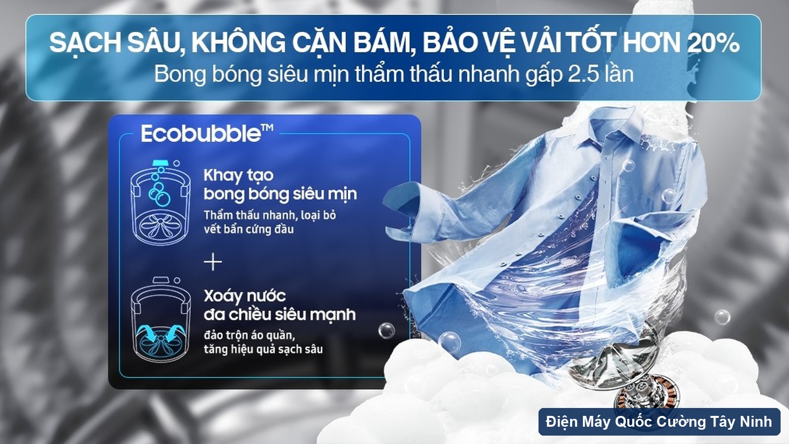 Mâm giặt Dual Storm và bộ lọc Magic Filter Samsung WA40F12E4CSV