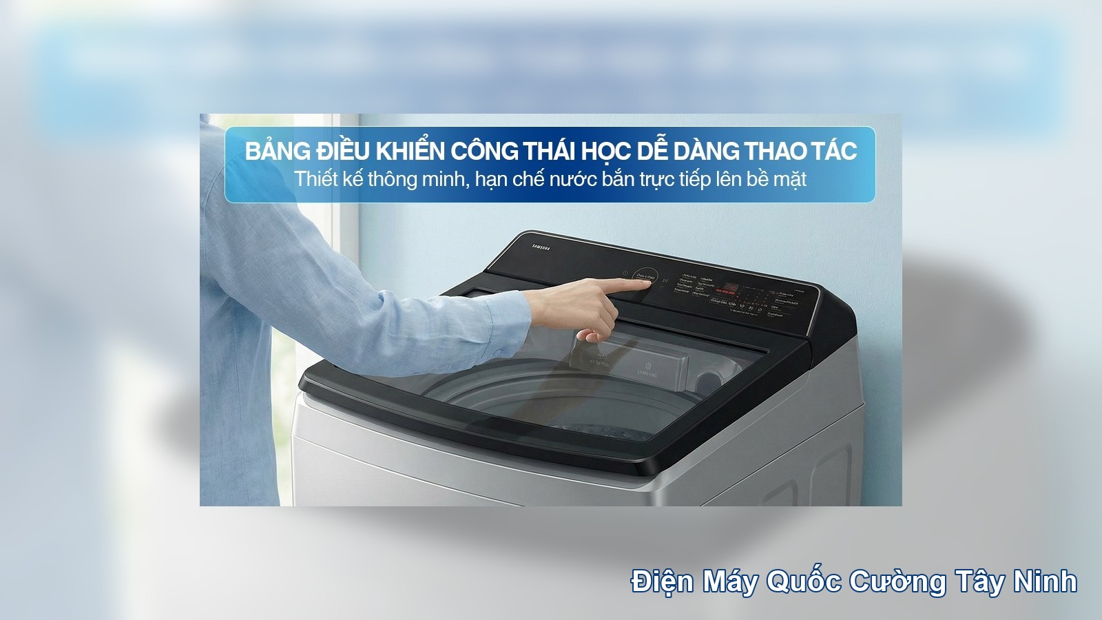 Bảng điều khiển máy giặt Samsung WA40F12E4LSV