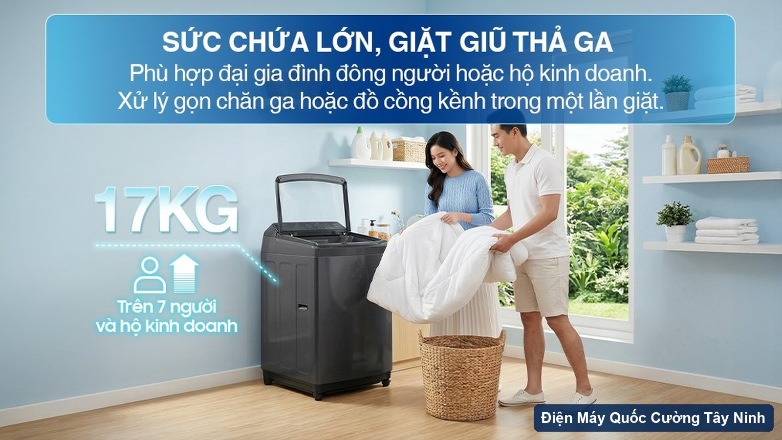 Công nghệ Eco Bubble trên máy giặt Samsung WA40F17E7CSV