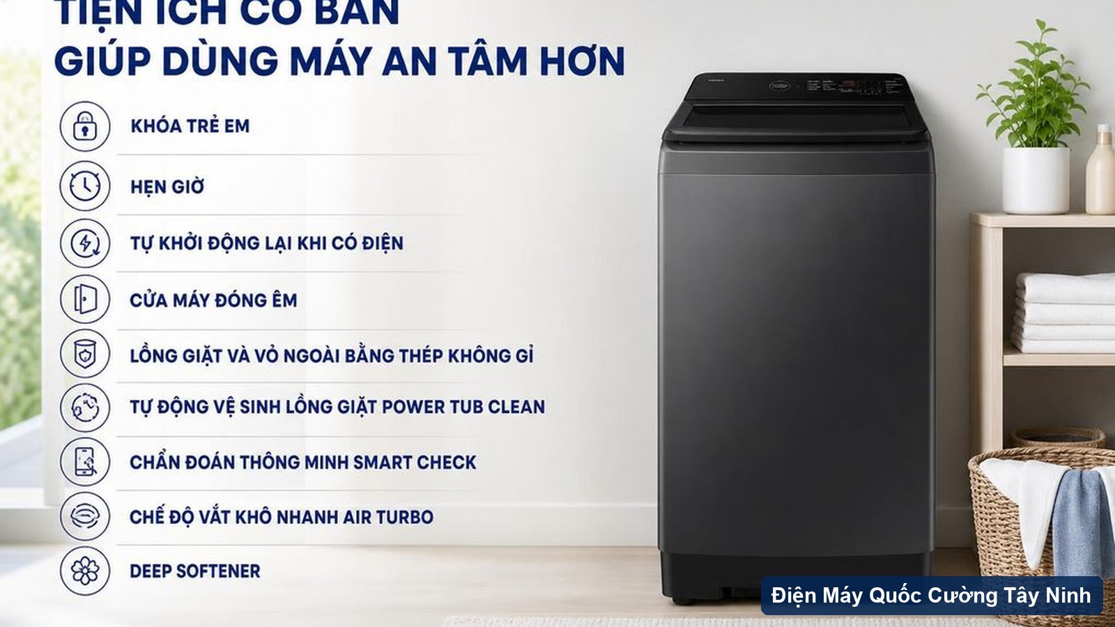 Mâm giặt Dual Storm và bộ lọc Magic Filter Samsung WA40F95E1CSV