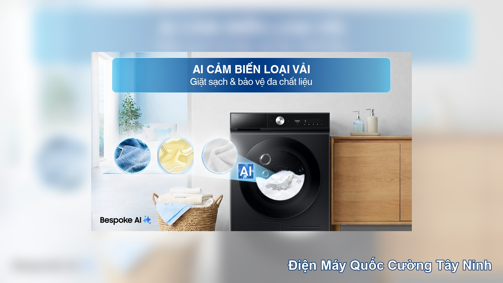 Công nghệ AI EcoBubble trên Samsung WW10DB7U34GBSV