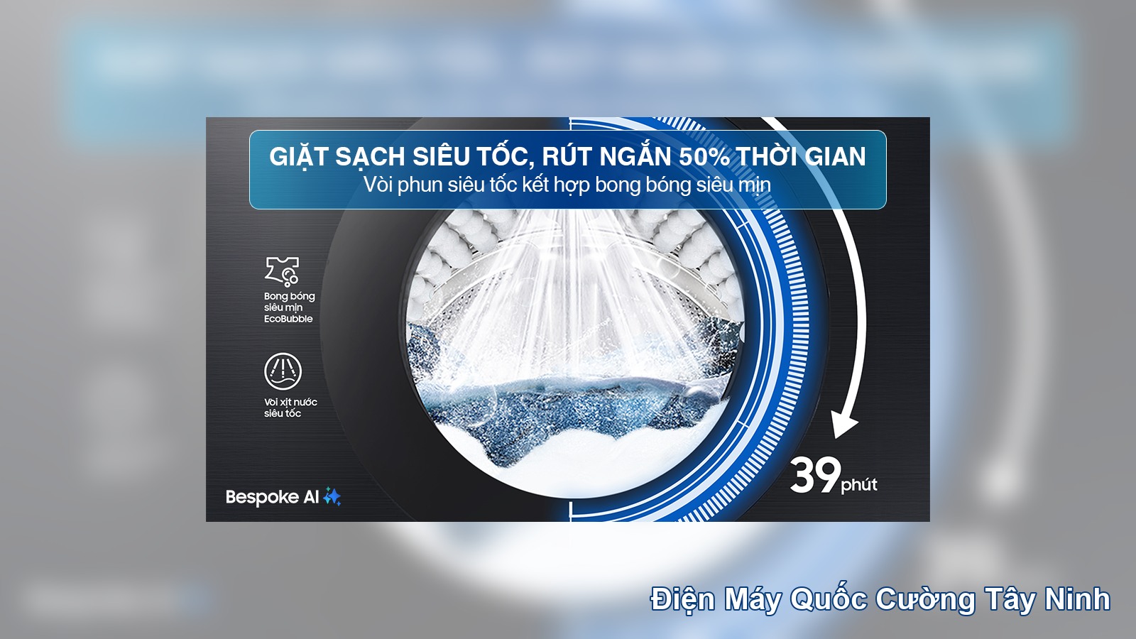 Chế độ Super Speed 39 phút Samsung WW10DB7U34GBSV