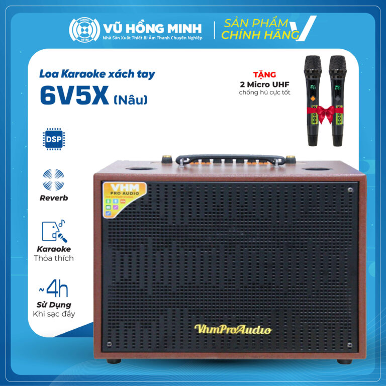 Loa Karaoke Xách Tay VHM Model: 6V5X
