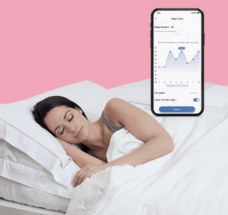 Chế độ ngủ Sleep Curve của máy lạnh Comfee CFS-18VAFF-V