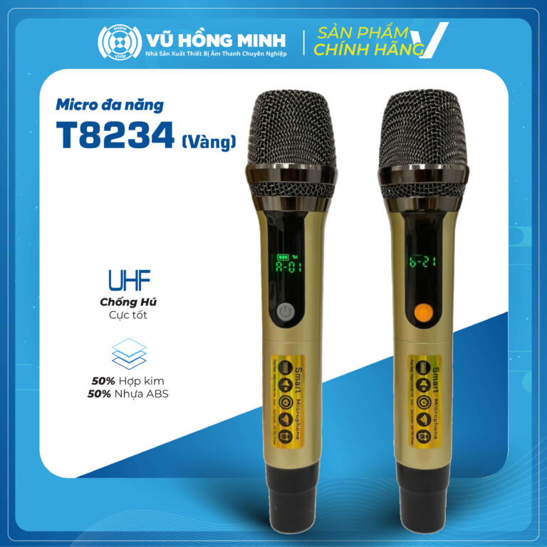 Micro Không Dây Đa Năng Model: T8234 (màu vàng)