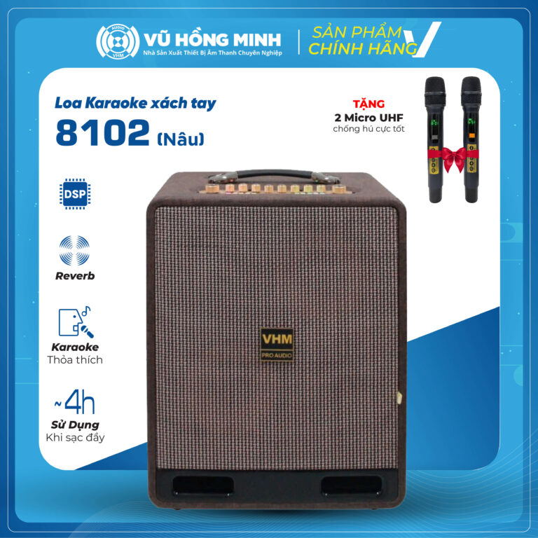Loa Karaoke Xách Tay VHM Model: 8102