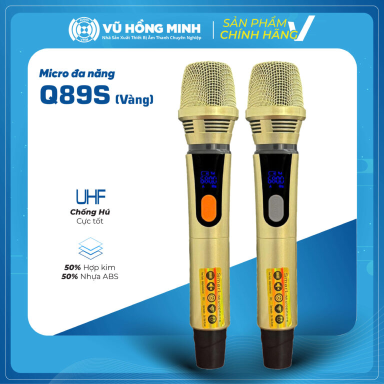 Micro Không Dây Đa Năng Model: Q89S (màu vàng)