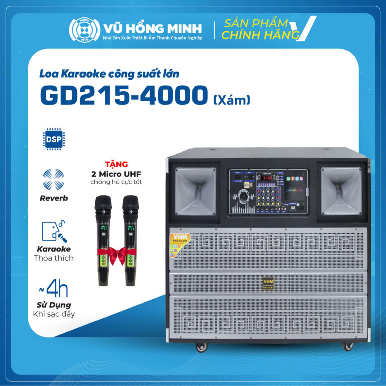 Loa Karaoke Công Suất Lớn Model: GD215-4000