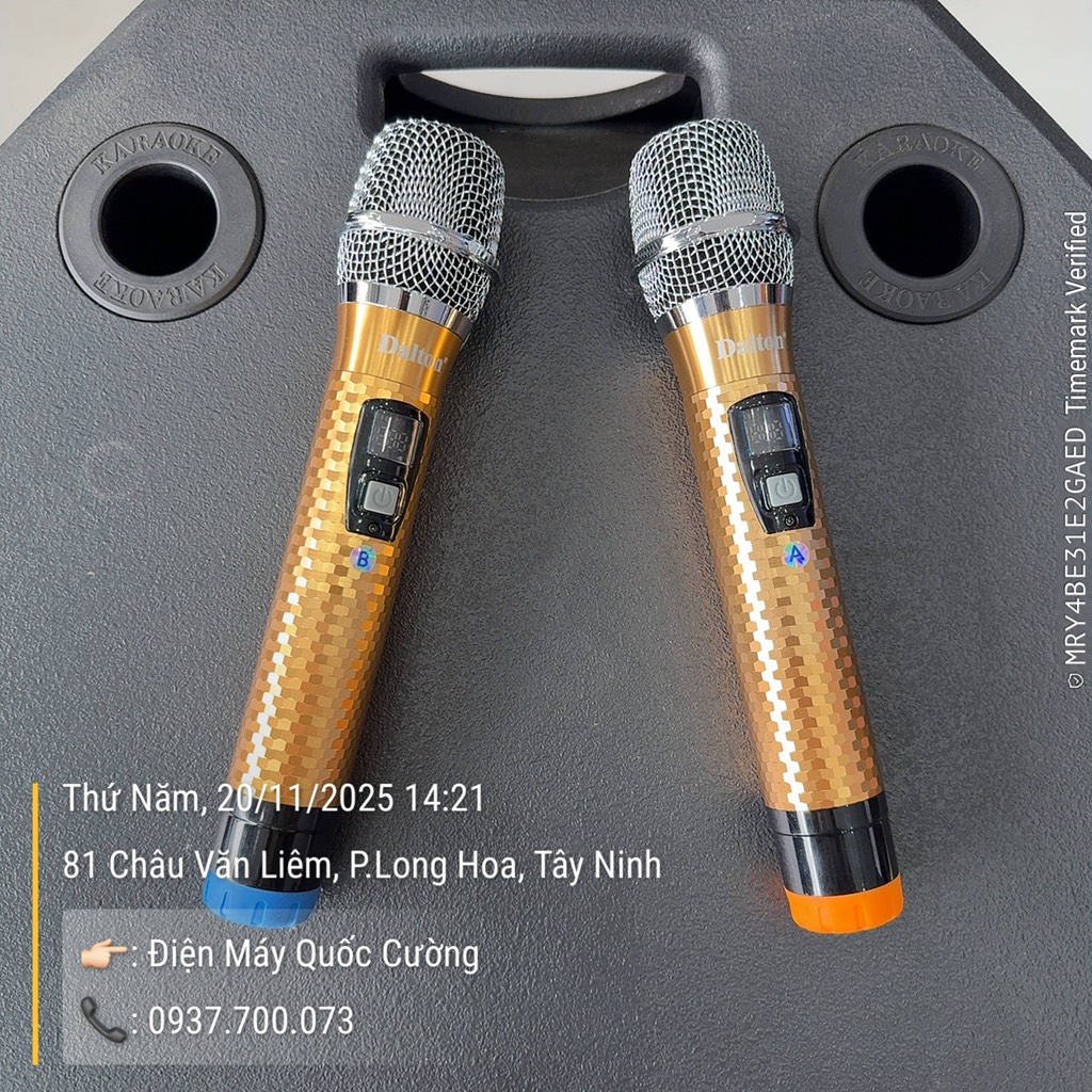 Loa karaoke kéo Dalton 15G500XP Bass 40cm, 600W