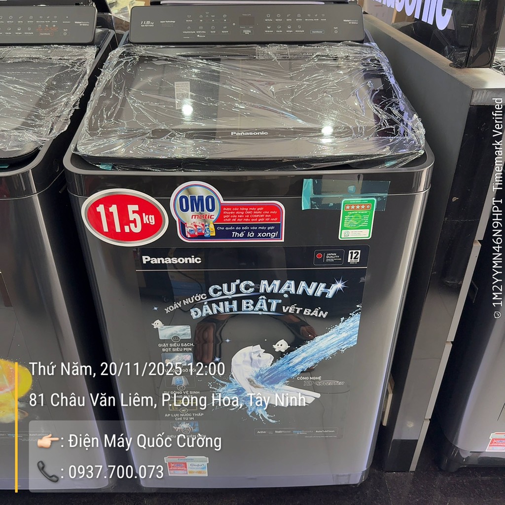 Máy Giặt Panasonic Inverter 11.5 Kg NA-FD115X3BV