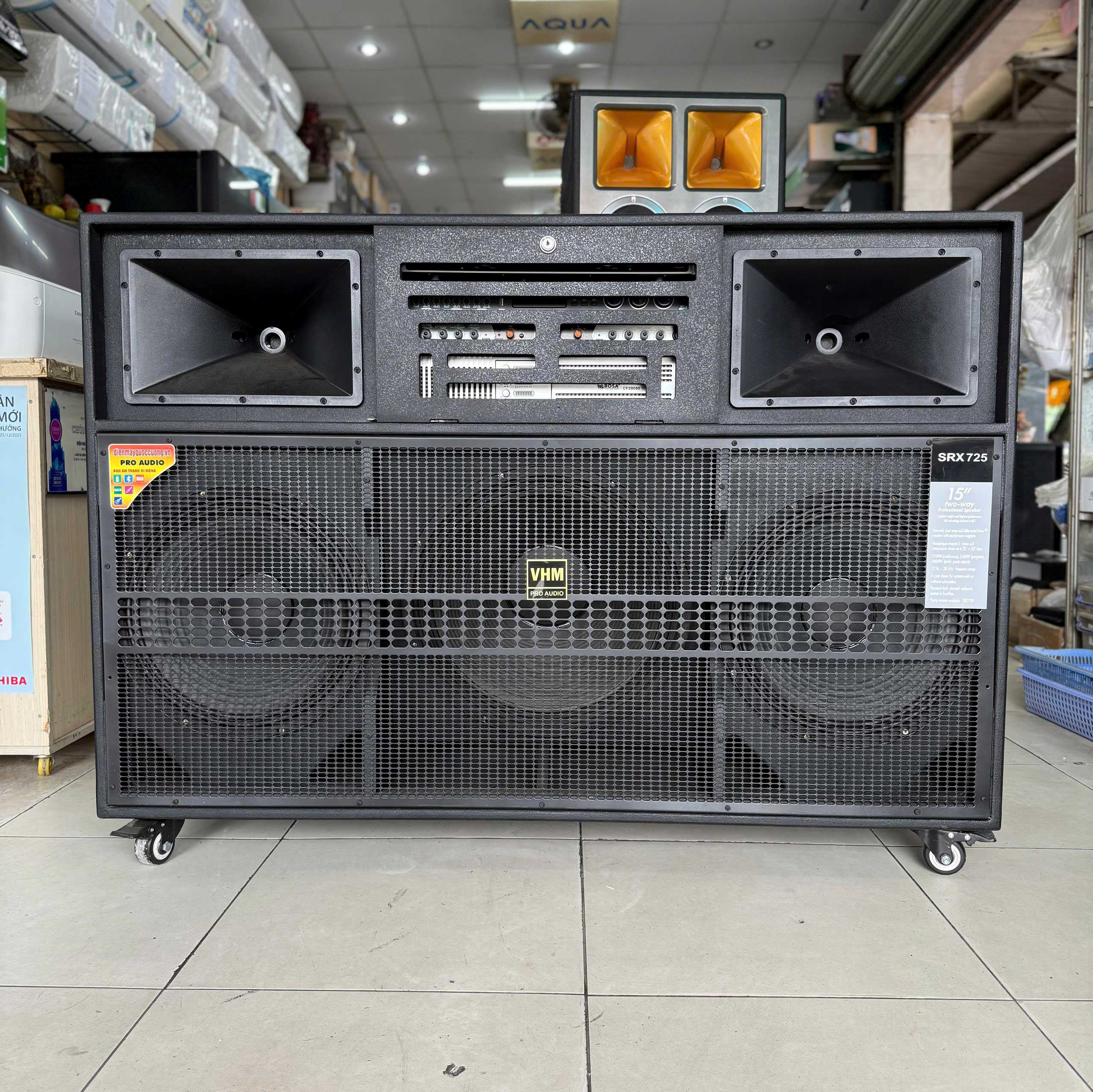 Loa kéo điện CF20000 Bass đôi 40cm Sub 50cm