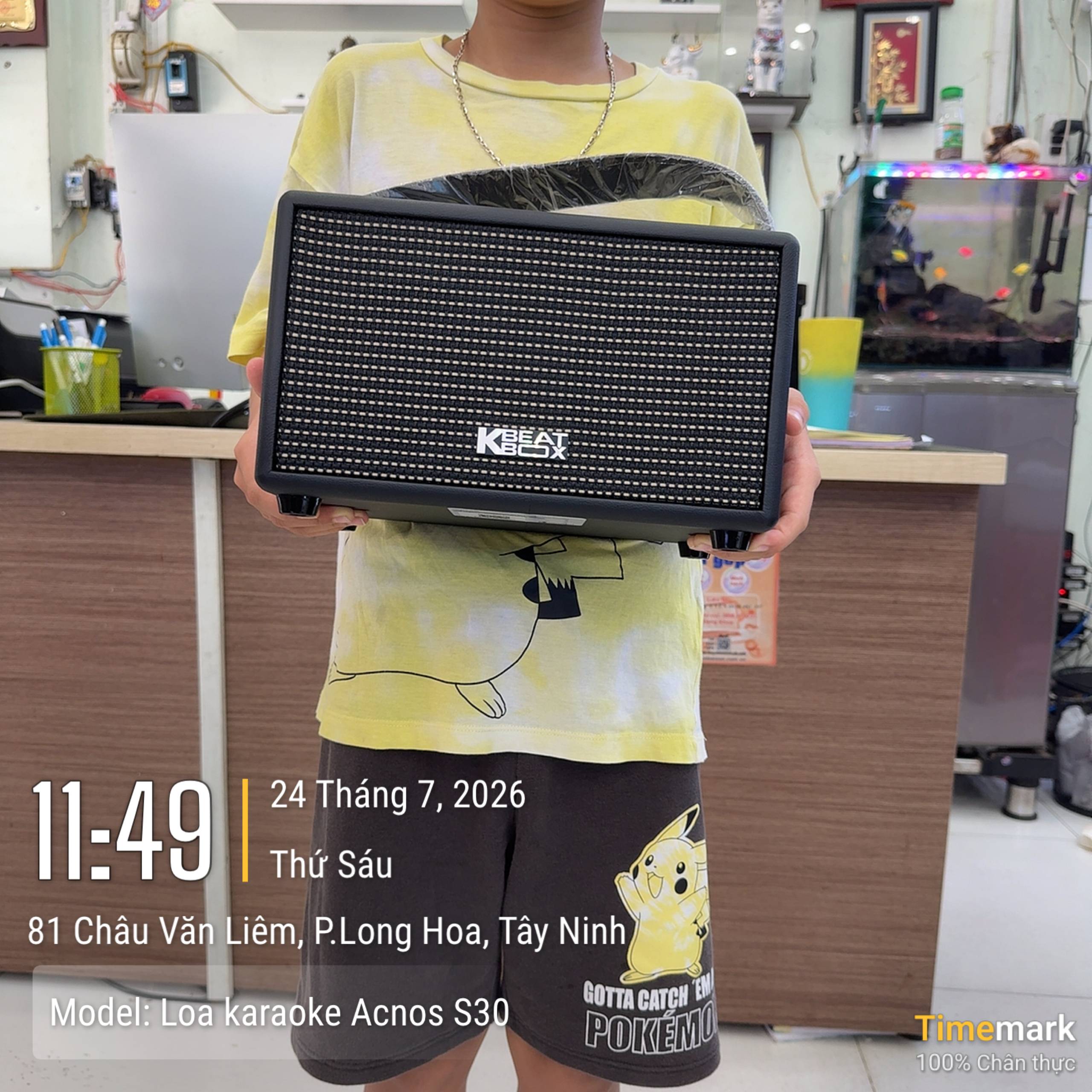 Loa Acnos S30, 30W RMS, Echo, Delay, Reverb, FBX chống hú, Bluetooth 5.0, USB Type A, jack 3.5 mm, USB C
