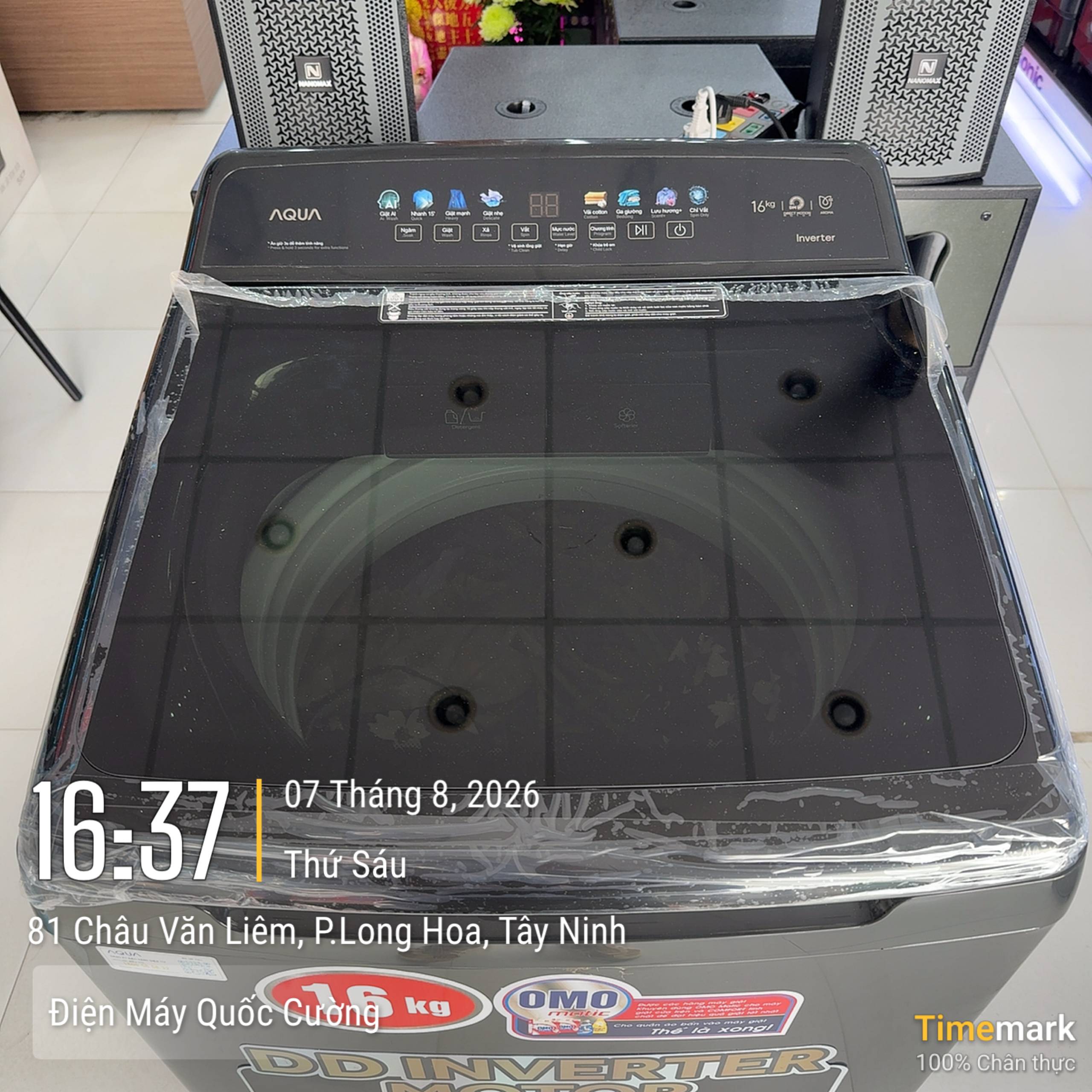 Máy giặt Aqua Inverter 16 kg AWM16-B2158L(B)