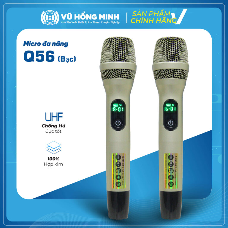 Micro Không Dây Đa Năng Model: Q56 (màu bạc)