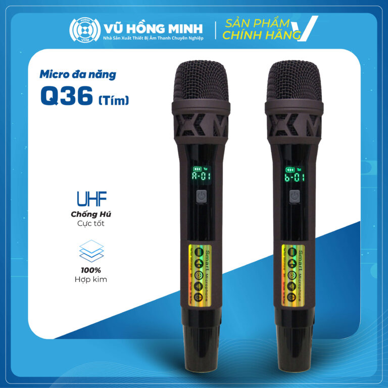 Micro Không Dây Đa Năng Model: Q36 (màu tím)