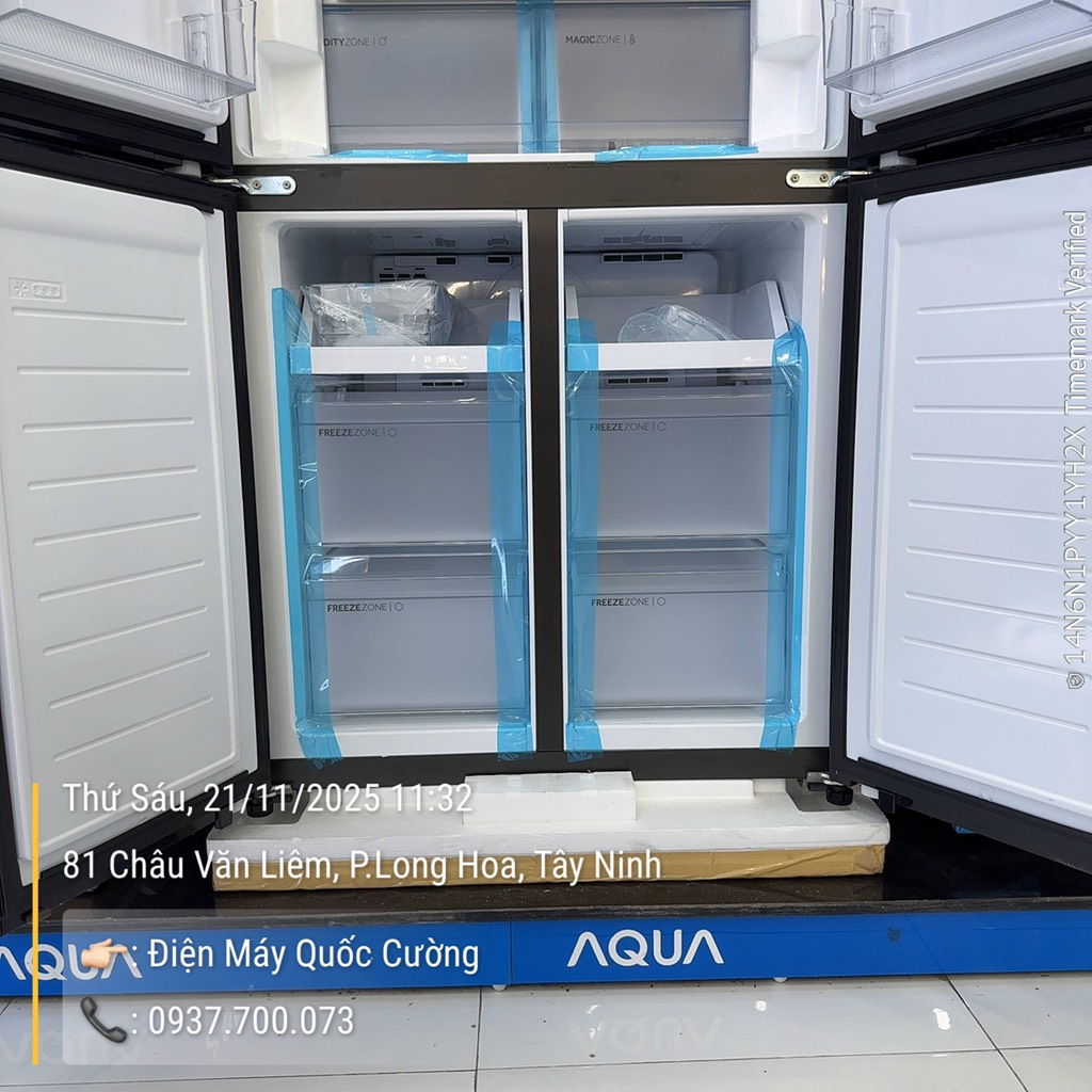 Tủ lạnh AQUA Inverter 529 lít Multi Door AQR-M600XA(GB)
